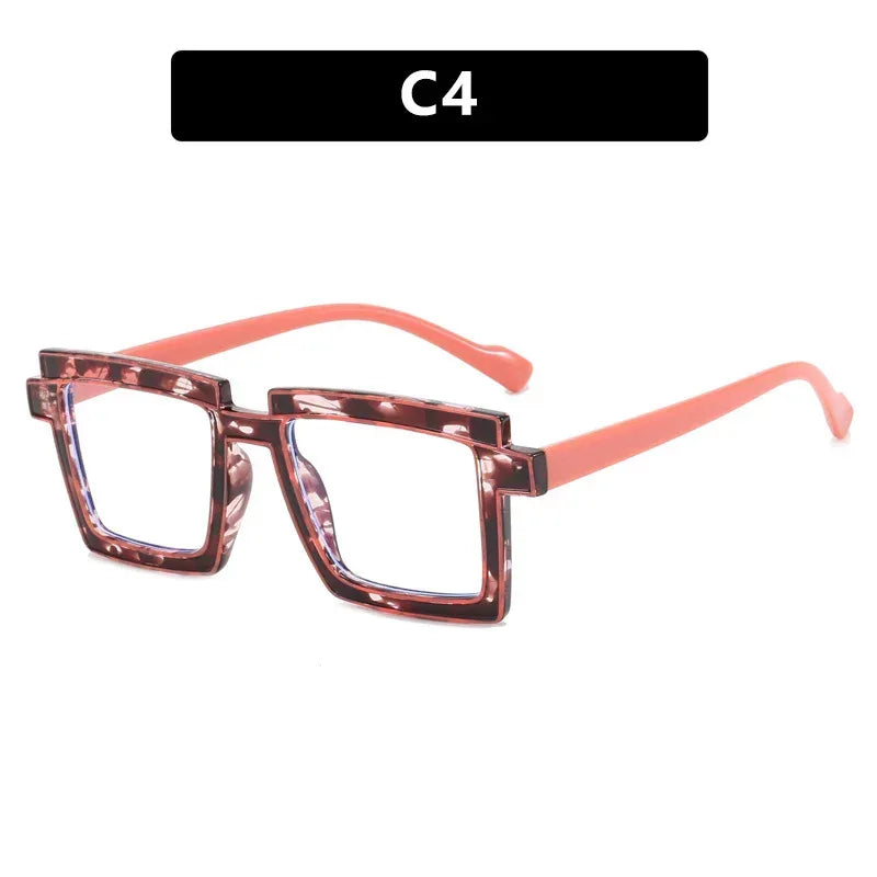 quadratic-plain-ins-square-anti-blue-ray-tr90-glasses - Viexta