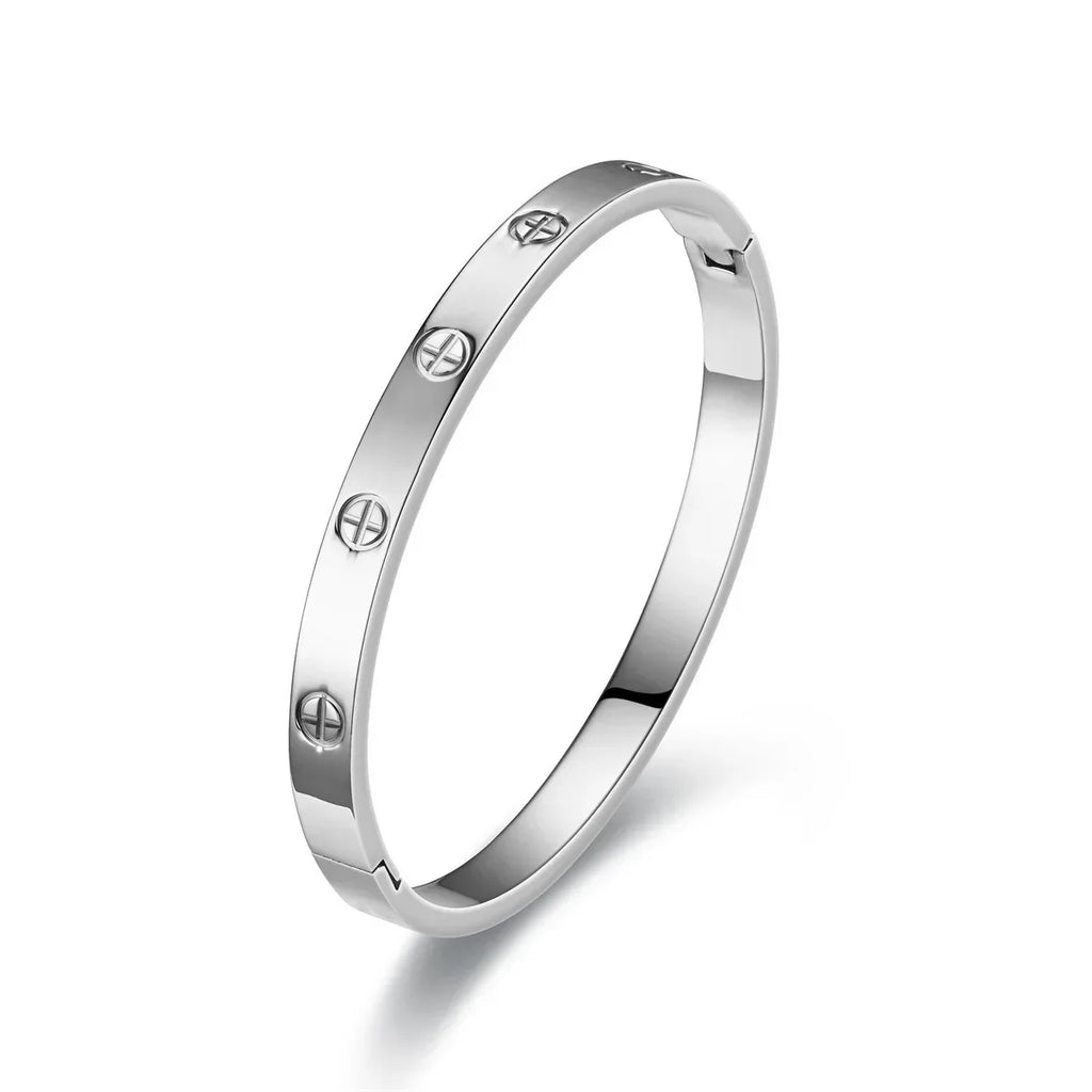 Stainless Steel Cross Nail Bracelet - Viexta