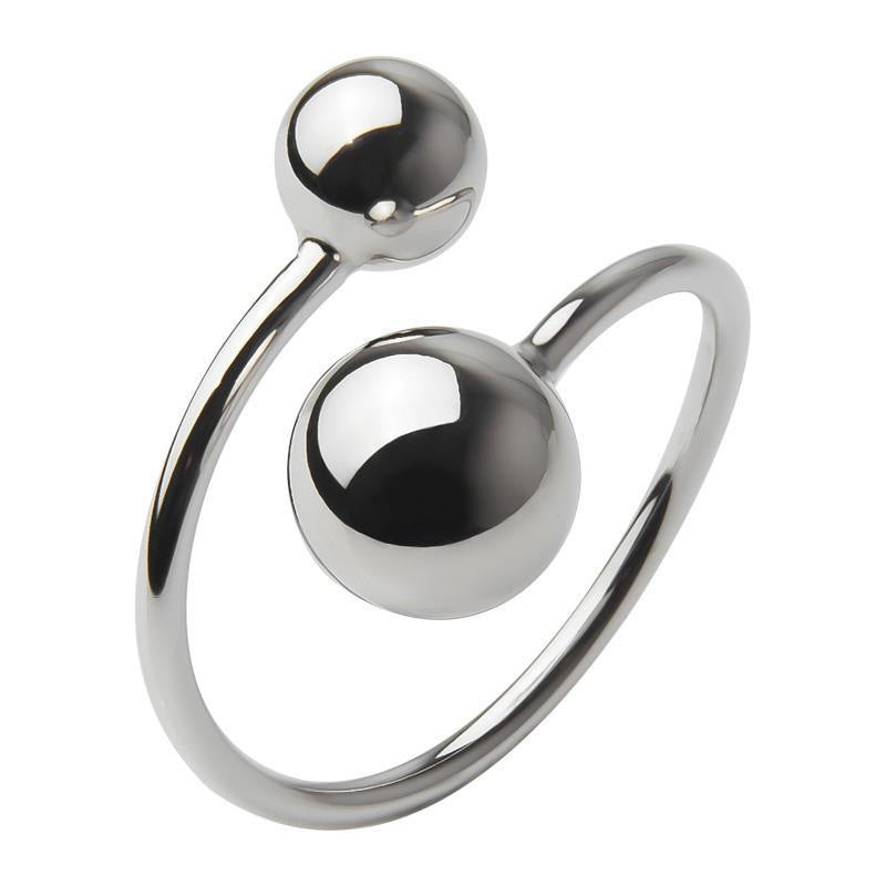 Irregular Two Ball Ring