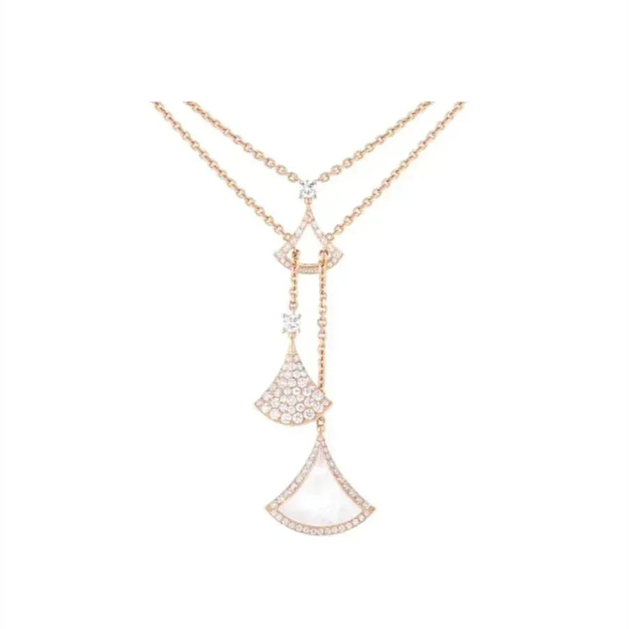 multi-fan-tassel-white-shell-necklace - Viexta