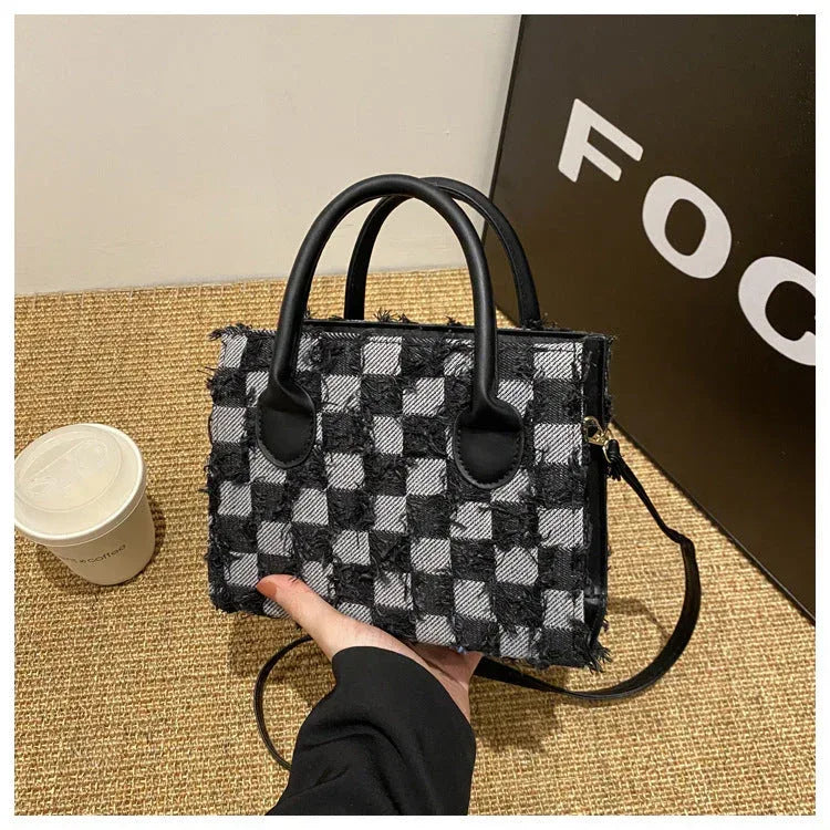 Plaid New Korean Style Bag - Viexta