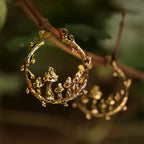 Trendy Vintage Mushroom Hoops - Viexta