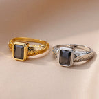 Zircon Niche Heart-shaped Ring - Viexta