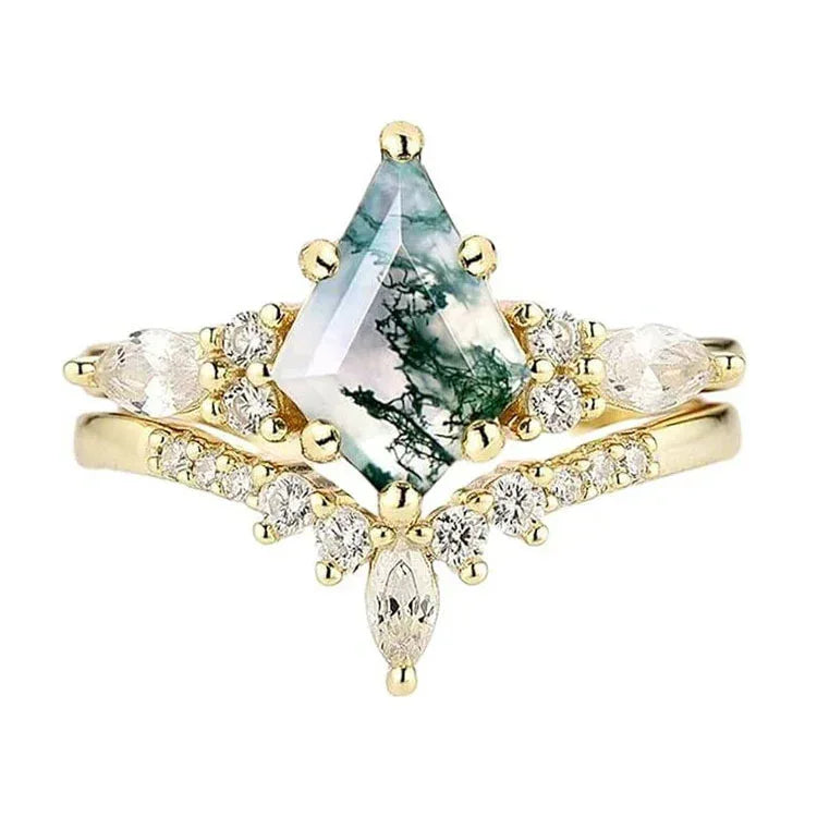 Natural Green Moss Stone - Viexta