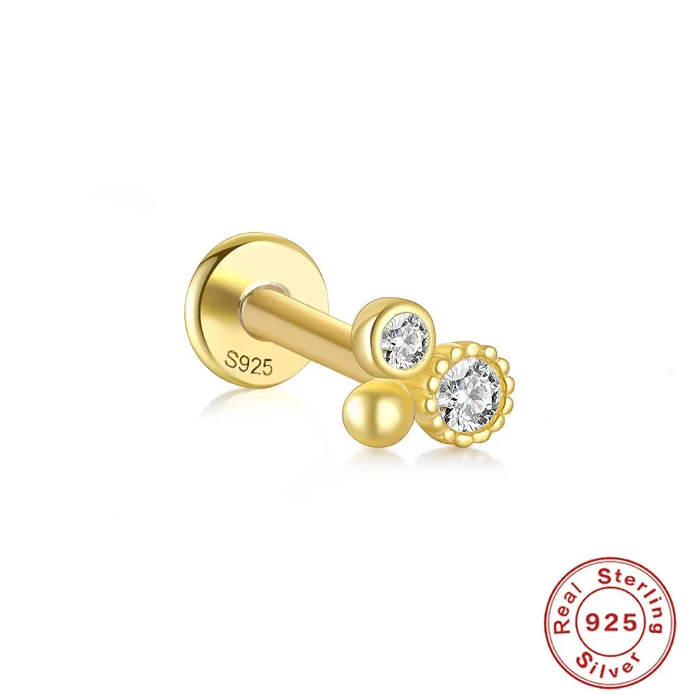 s925-sterling-silver-horse-eye-stud-earrings - Viexta