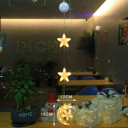 Christmas 3pcs LED Light Star Xmas Tree Hanging