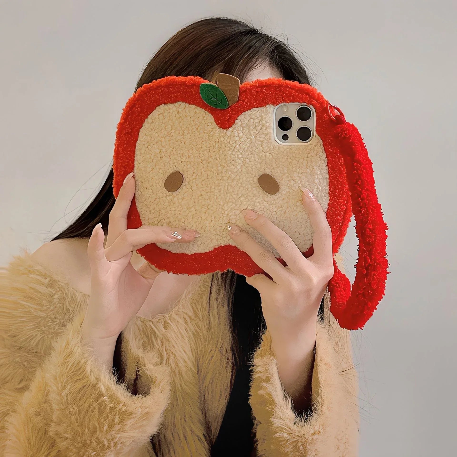 Fluffy Cute Flip-top Handbag iPhone Case - Viexta