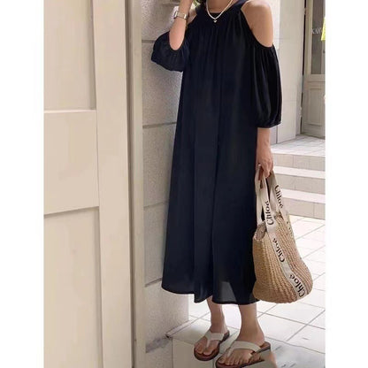 Temperamental Fairy Off-shoulder Puff Sleeve Dress