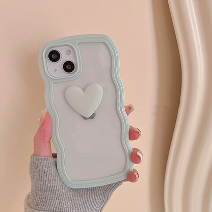 Love Wave Border iPhone Case