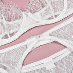 see-through-pearl-decorative-lingerie-4-piece-set - Viexta