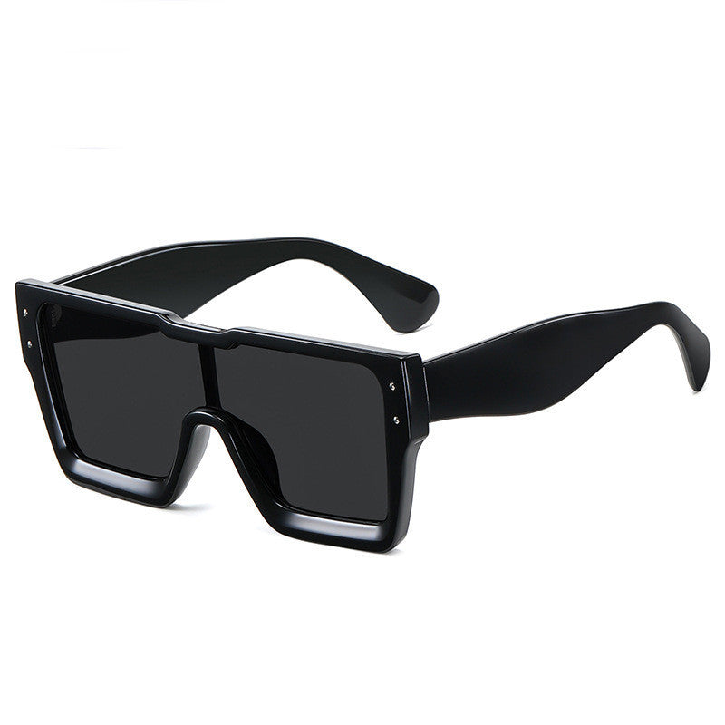 Large-frame One-piece Square-frame Sunglasses