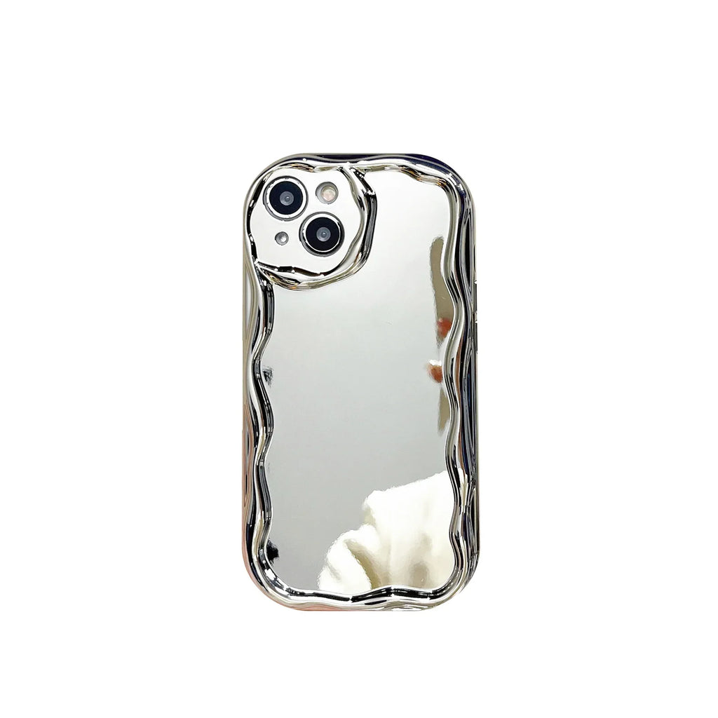 Silver Electroplated Cream Grain iPhone Case - Viexta