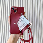 Milk Brown Love Coin Purse iPhone Case