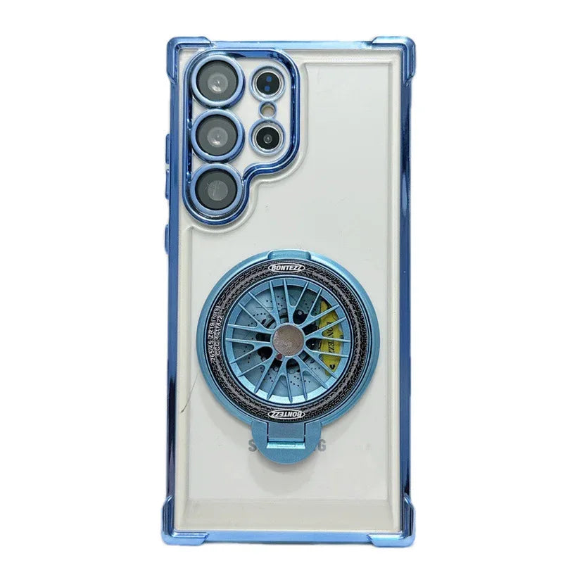 Drop-resistant Rotating Gyro Magnetic Bracket S23 Phone Case - Viexta