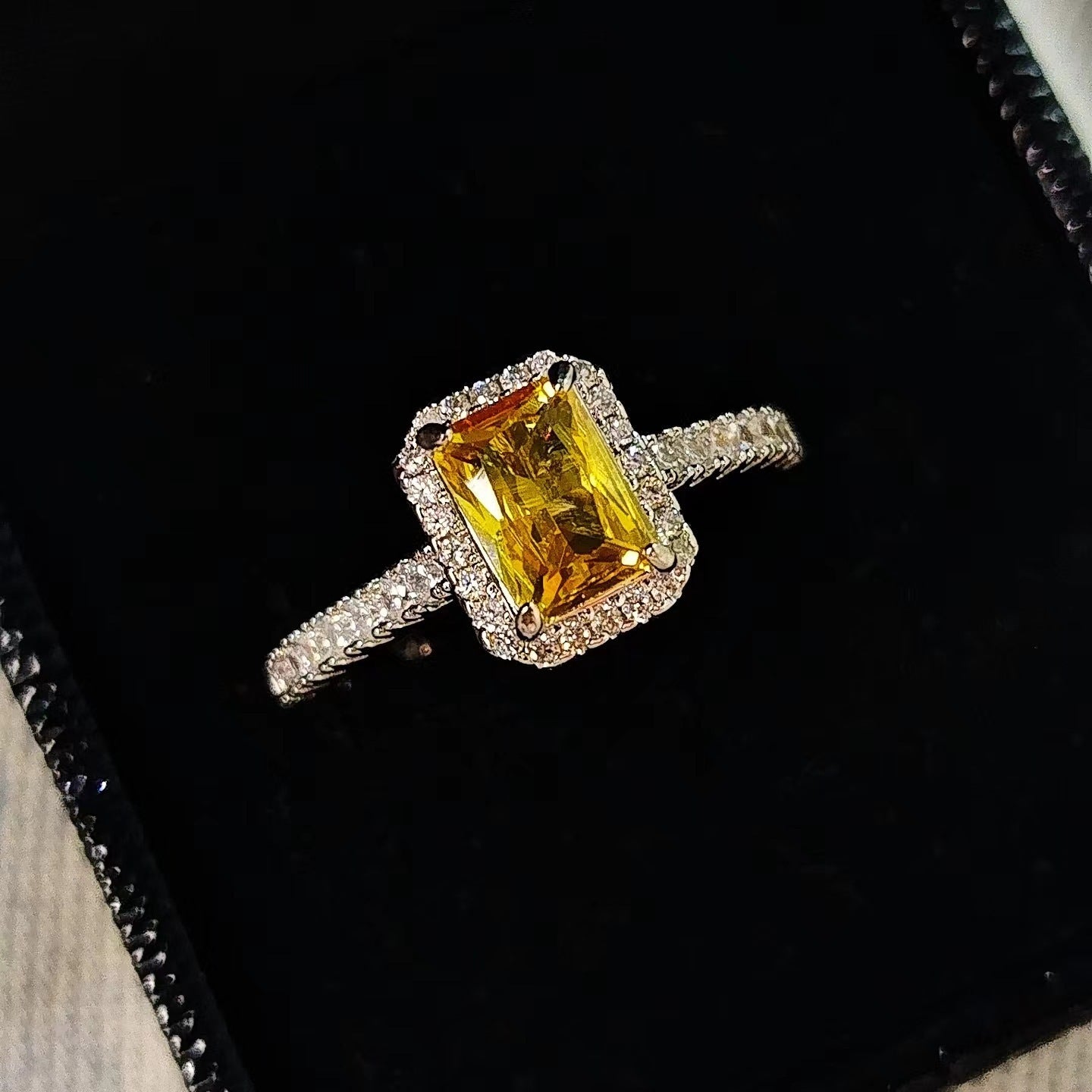 Ornament Niche Zircon Ring