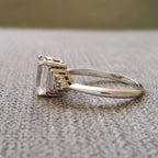 White Zircon Wedding Princess Love Ring