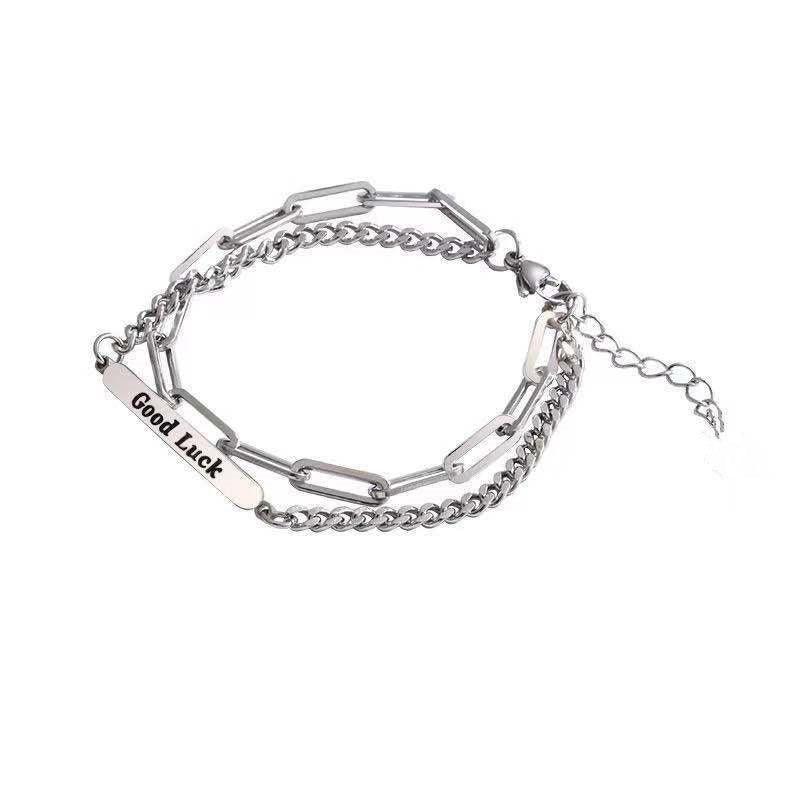 18k French Double-layer Bracelet For Women - Viexta