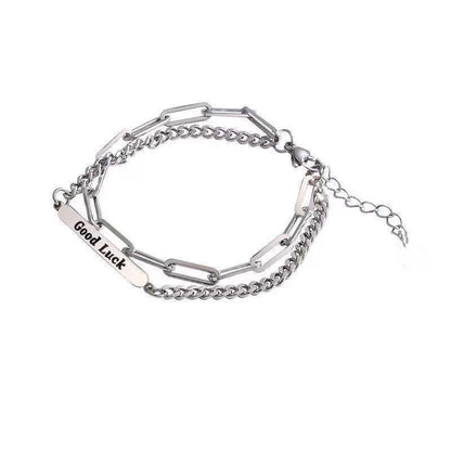 18k French Double-layer Bracelet For Women