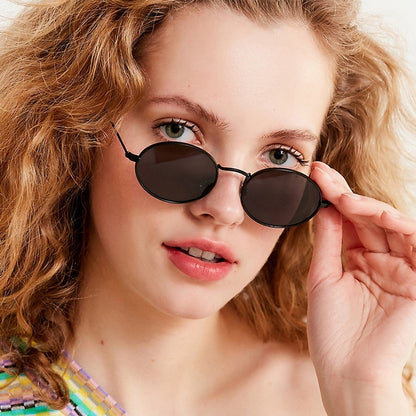 Sun Protection Trend Retro Oval Sun Glasses