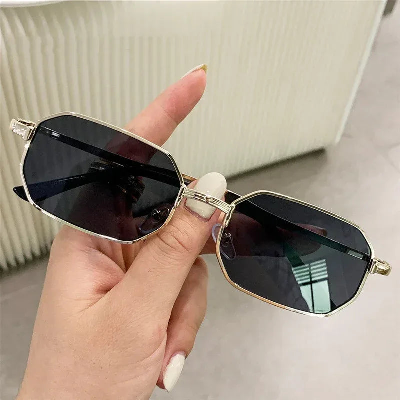 polygon-metal-sun-glasses - Viexta