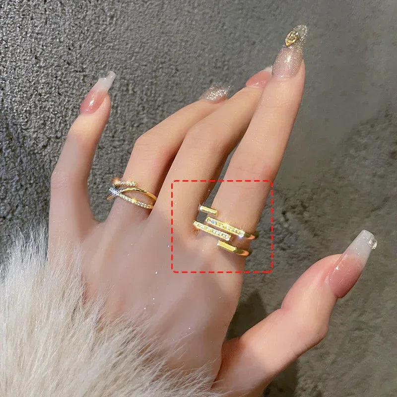 Double Layer Zircon Ring - Viexta