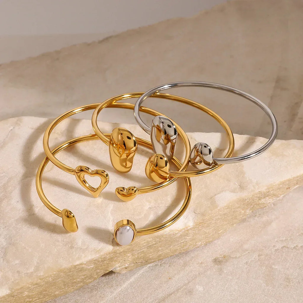 stainless-steel-dropper-open-ended-bracelet - Viexta