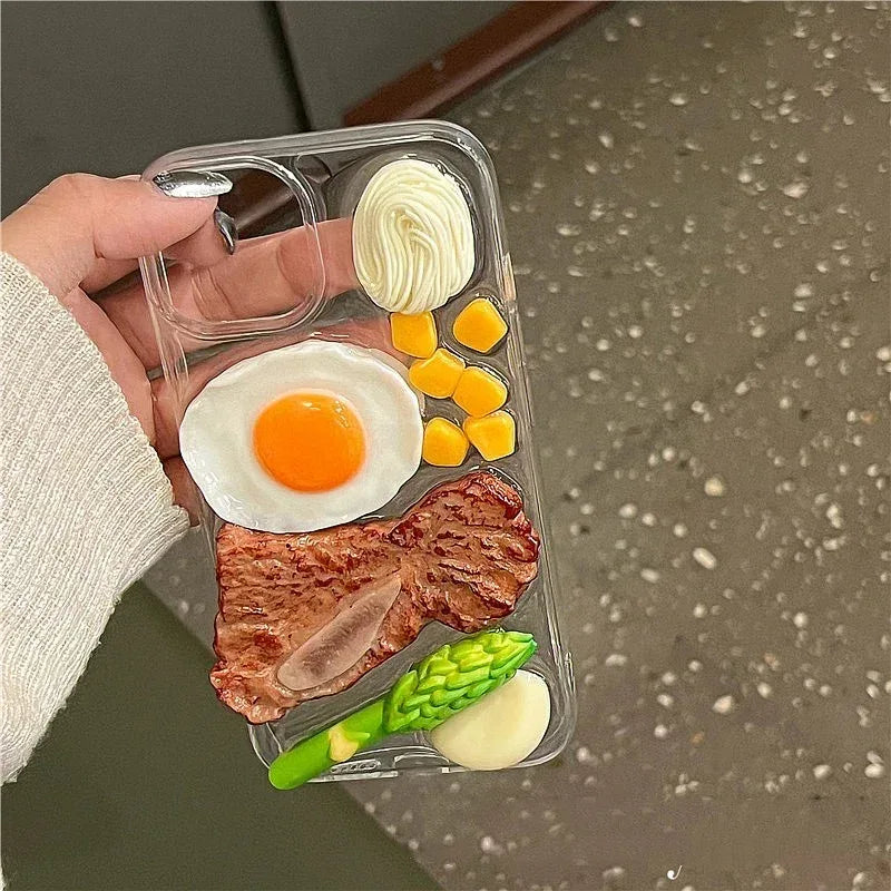 Steak Omelette iEpoxy Phone Case - Viexta
