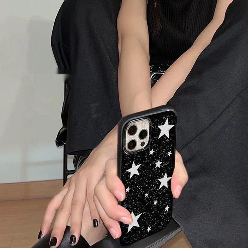 Niche Starry Sky Silicone iPhone Case