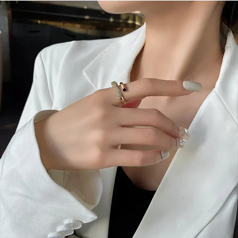 Diamond Gold Plated Ring - Viexta