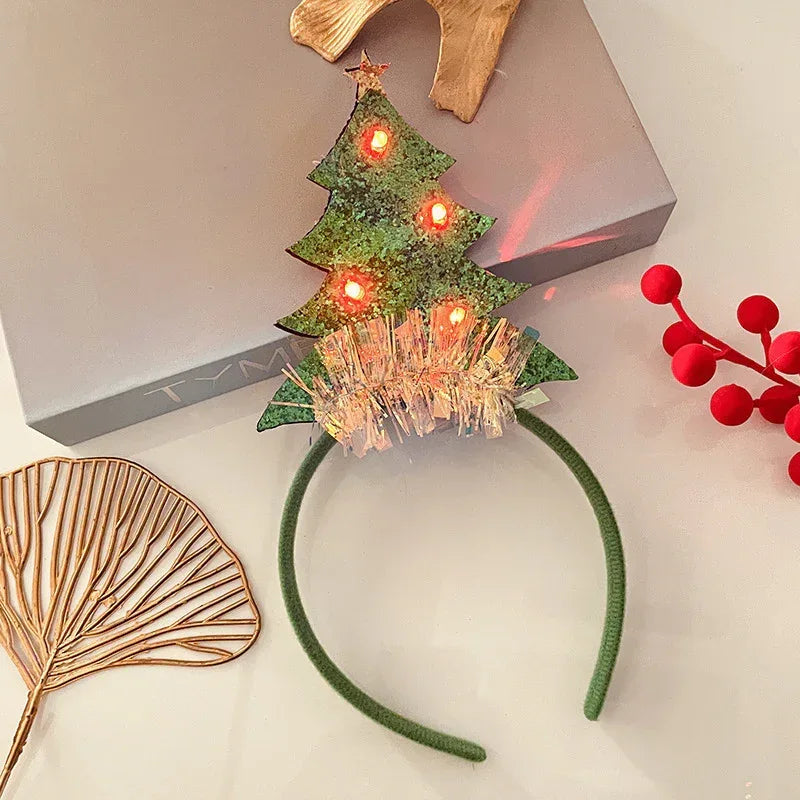 Christmas With Light Headband Snowflake - Viexta