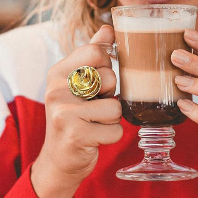 18K Irregular Flower Ring