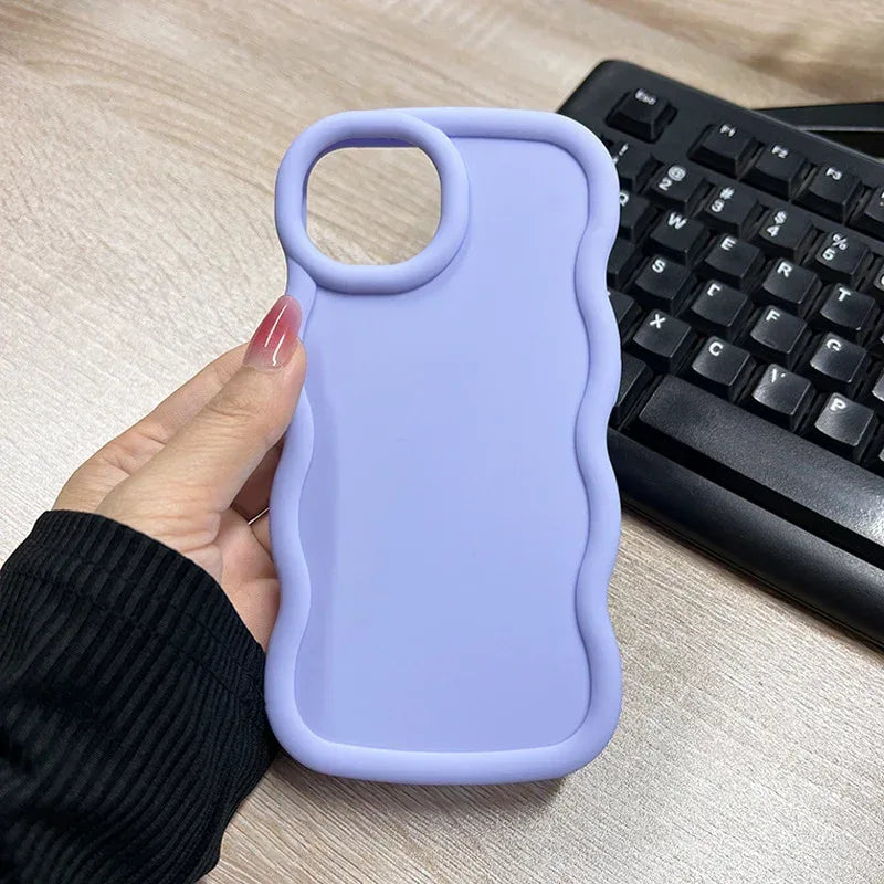 macaron-big-wave-silicone-case - Viexta