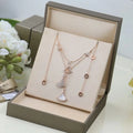 multi-fan-tassel-white-shell-necklace - Viexta
