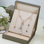 multi-fan-tassel-white-shell-necklace - Viexta