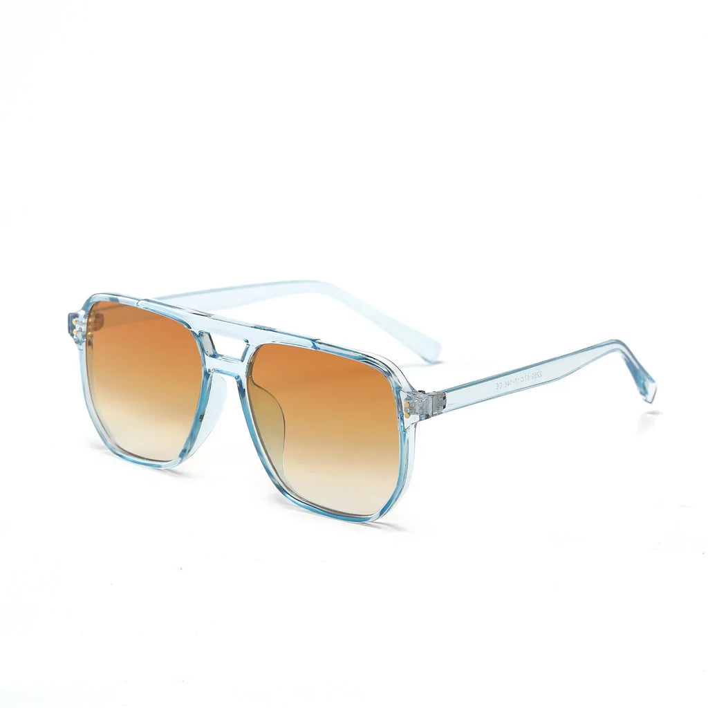 square-double-beam-fashion-black-sunglasses - Viexta