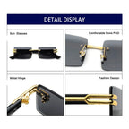 Square Fashion Sunglasses With UV Protection - Viexta
