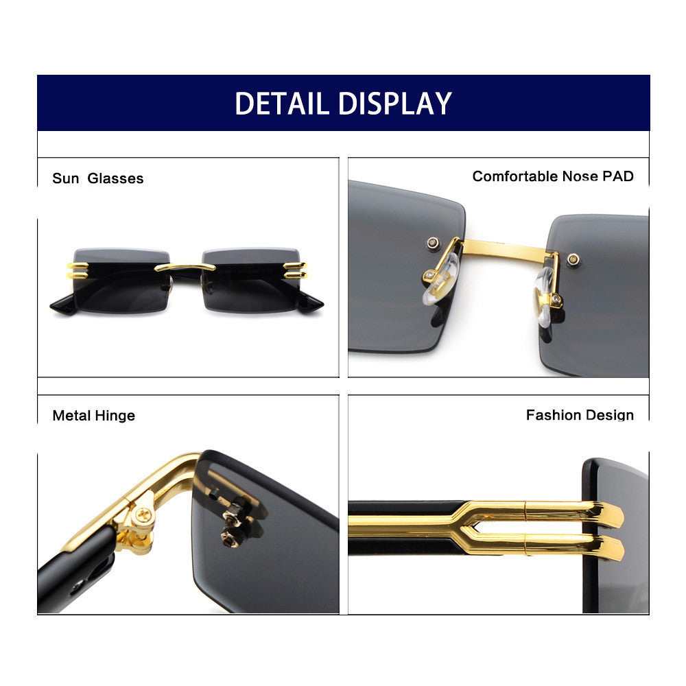 Square Fashion Sunglasses With UV Protection