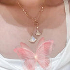 multi-fan-tassel-white-shell-necklace - Viexta