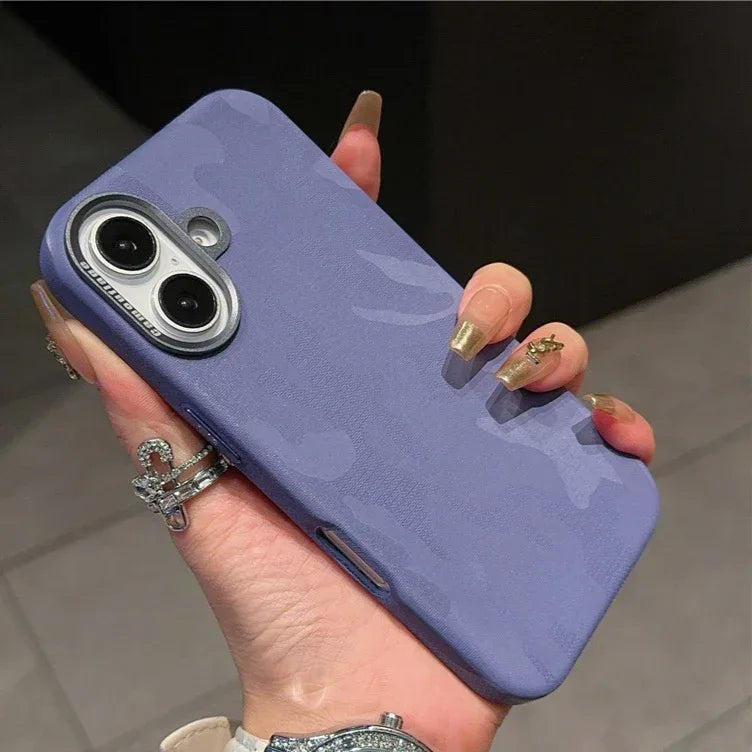 camouflage-leather-iphone-protective-cover - Viexta