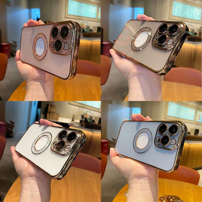 Electroplating Soft Diamond Ring IPhone Case - Viexta