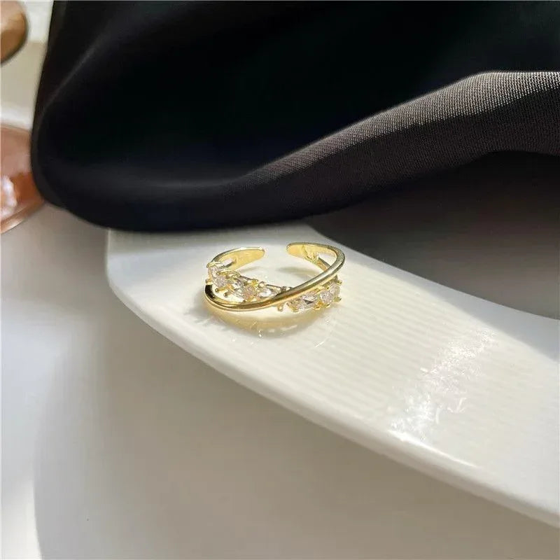 Double Layer Zircon Ring - Viexta