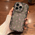 Cream Pattern Transparent iPhone Case - Viexta