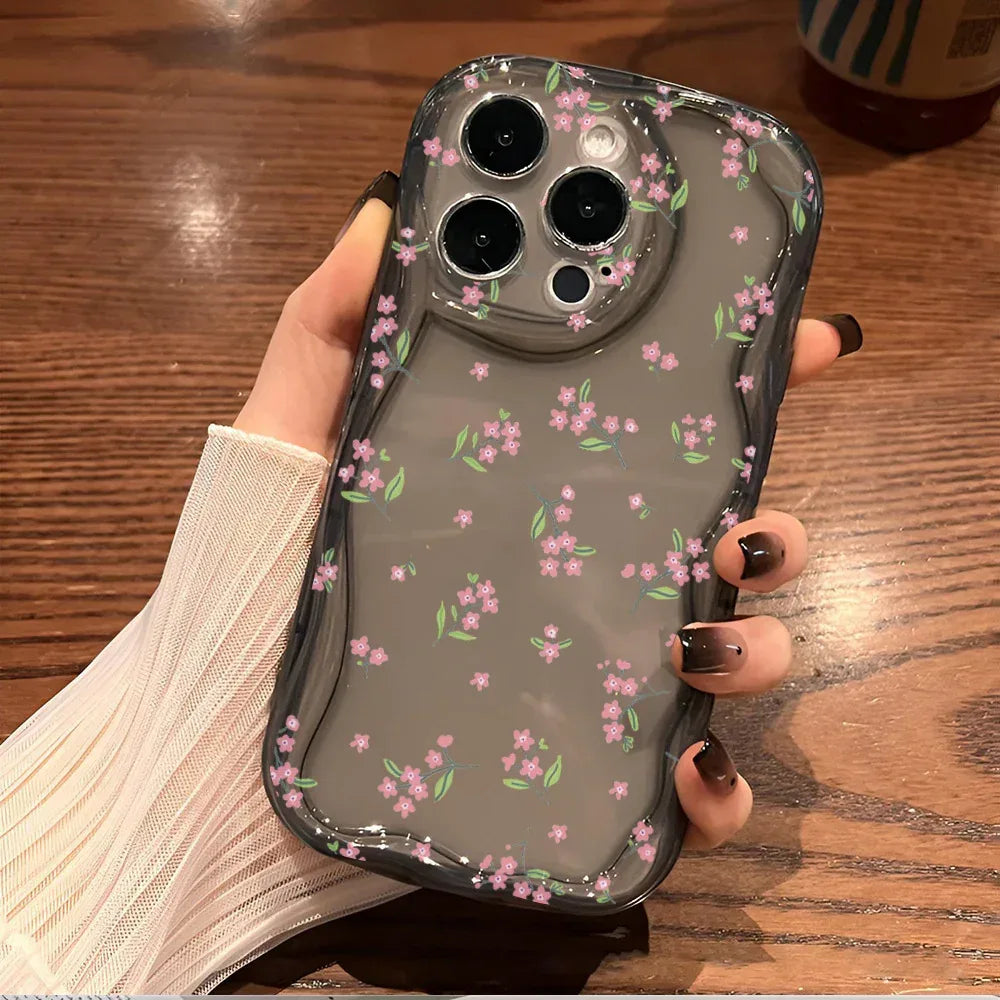 Cream Pattern Transparent iPhone Case - Viexta