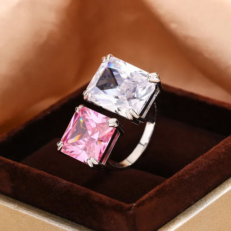 Topaz Square Ring - Viexta