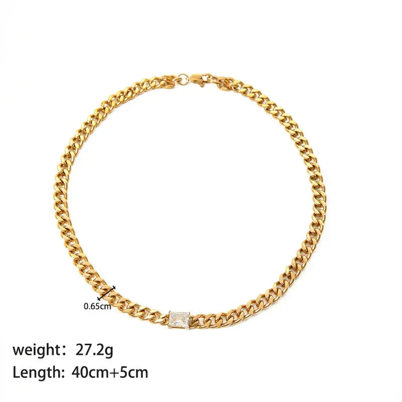 Stainless Steel Necklace Bracelet - Viexta