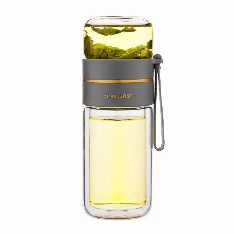 Glass Water Bottle With Tea Infuser Filter Tea Separation - Viexta
