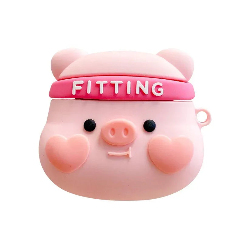 cute-stereo-love-blush-piggy-apple-airpods - Viexta