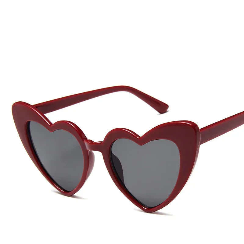Large Frame Heart Statement Glasses - Viexta