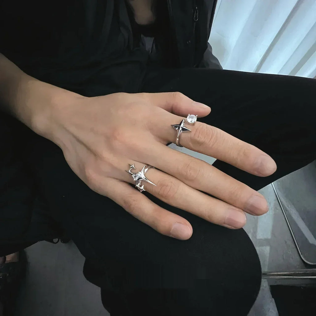 Sparkling Diamond Opening Ring - Viexta