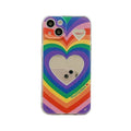 Rainbow Love Mirror Silicone iPhone Case - Viexta